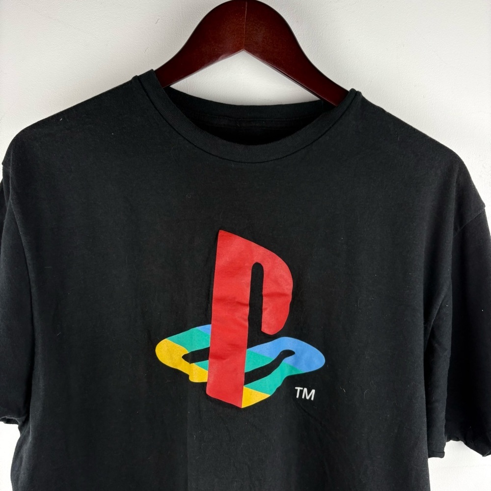 Sony Official Men’s PlayStation Classic Black Logo Short Sleeve T- Shirt Sz XL - Picture 3 of 7